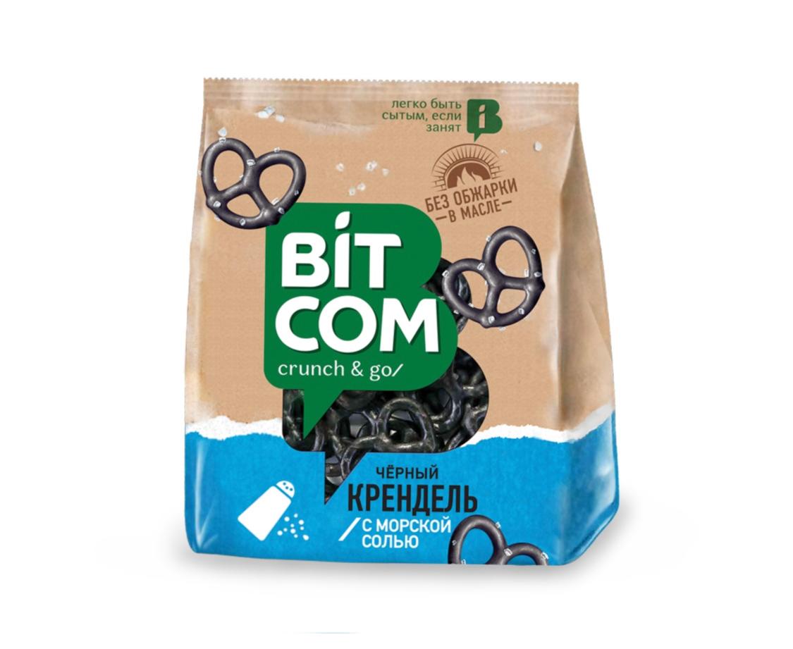 Крендель Черный с морской солью Bitcom 130g